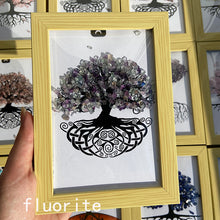 Load image into Gallery viewer, Different Materials Crystal Chips Tree of Life Mermaid Wedding Dress Photo Frame