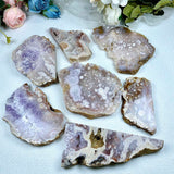 Pink Amethyst Crystal Slice