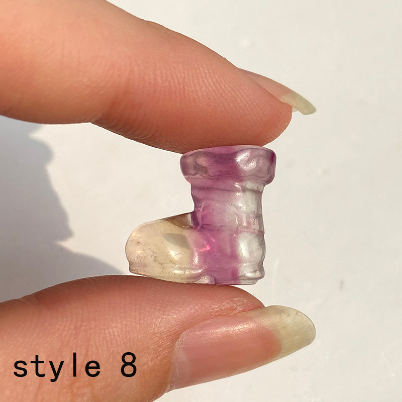 Mini Fluorite Carvings For Christmas