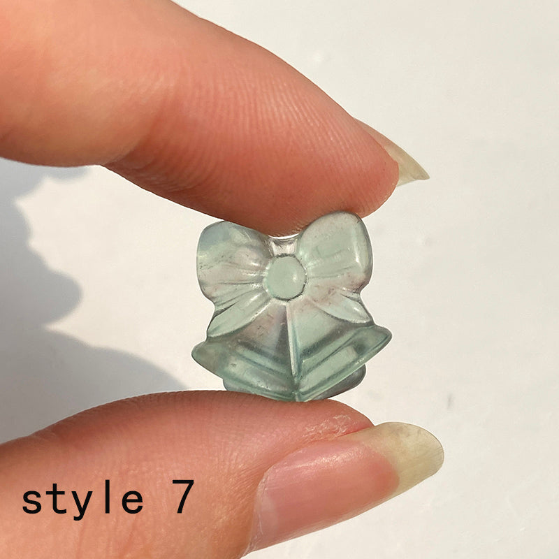 Mini Fluorite Carvings For Christmas