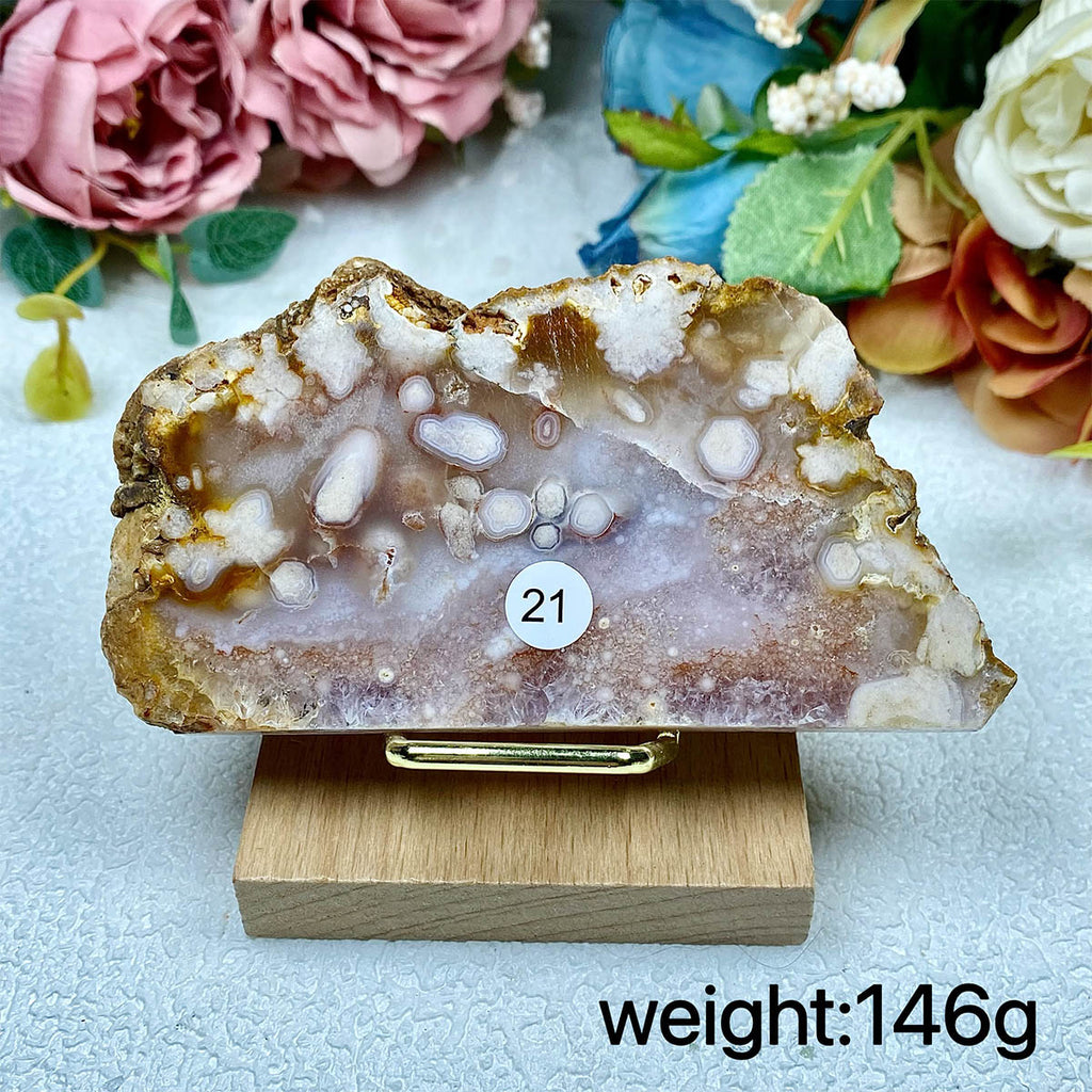 Pink Amethyst Crystal Slice