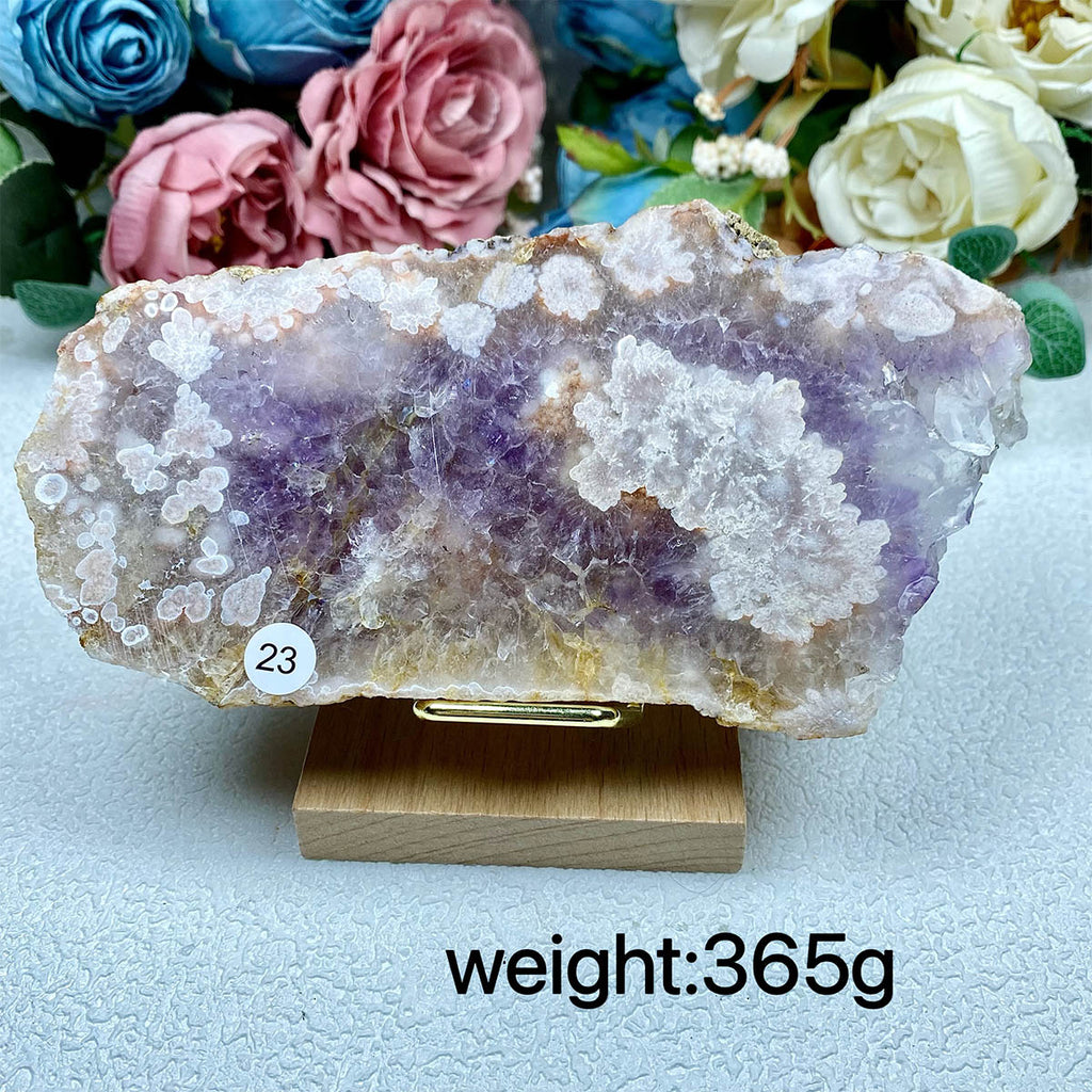 Pink Amethyst Crystal Slice