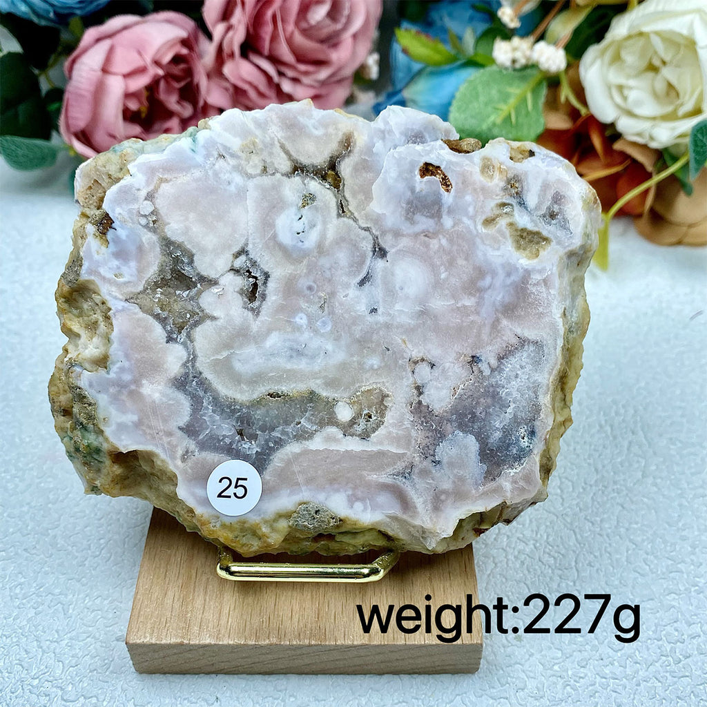 Pink Amethyst Crystal Slice