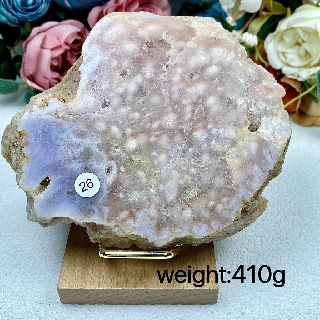 Pink Amethyst Crystal Slice