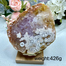 Load image into Gallery viewer, Pink Amethyst Crystal Slice