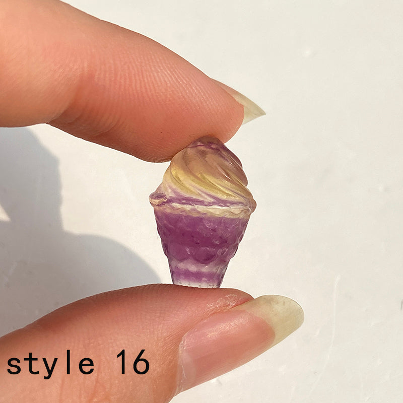 Mini Fluorite Carvings For Christmas