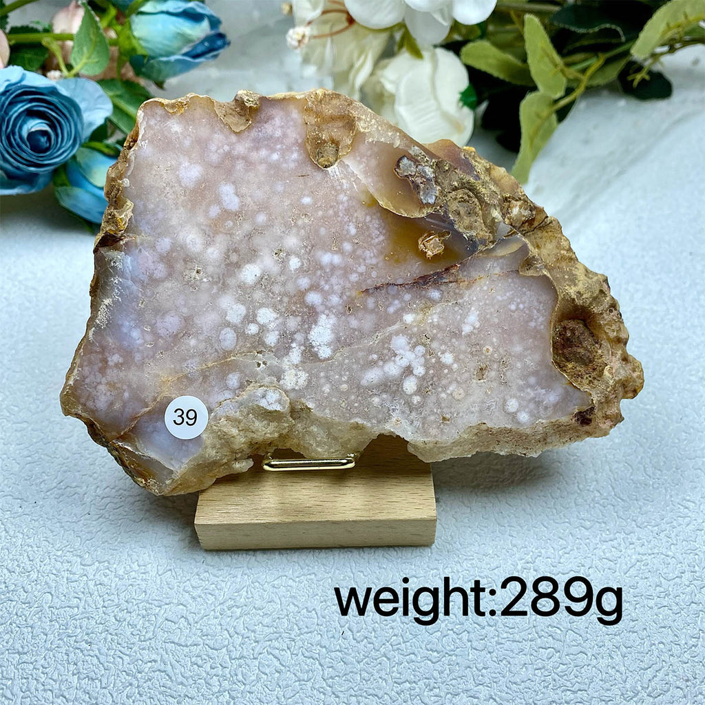 Pink Amethyst Crystal Slice