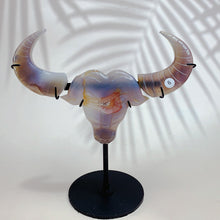 Load image into Gallery viewer, Natural Crystal Cluster Aagate Ox Dhead hDome Decoration Energy Decorative Gifts