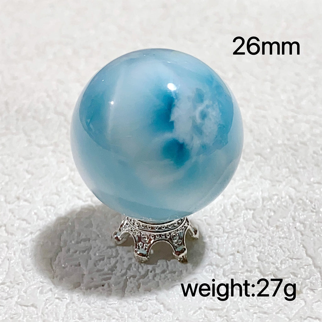 Larimar Natural Crystal Sphere