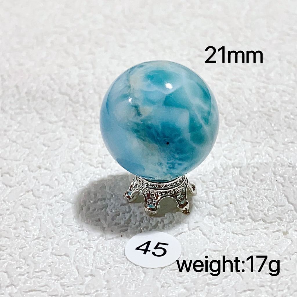 Larimar Natural Crystal Sphere