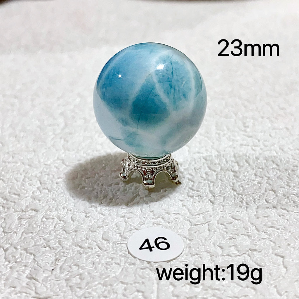 Larimar Natural Crystal Sphere