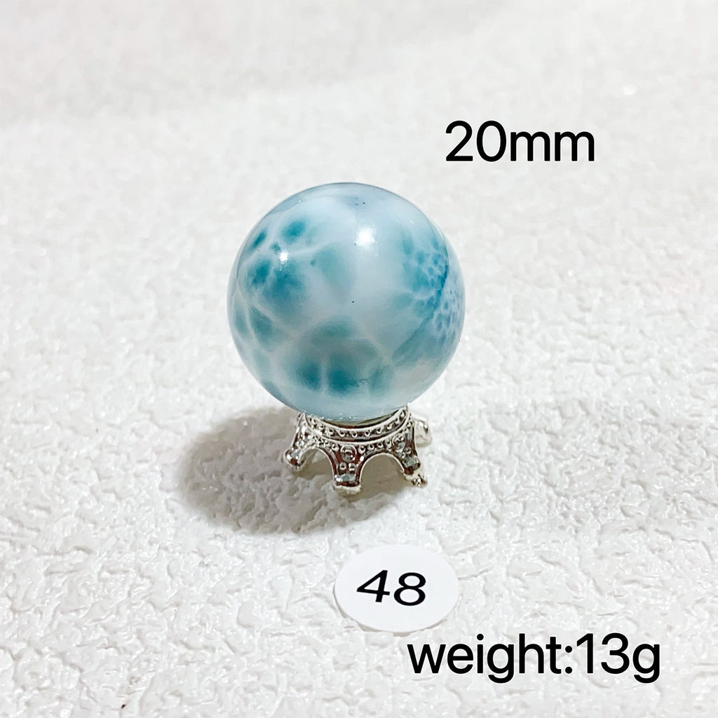 Larimar Natural Crystal Sphere