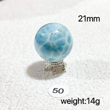 Load image into Gallery viewer, Larimar Natural Crystal Sphere