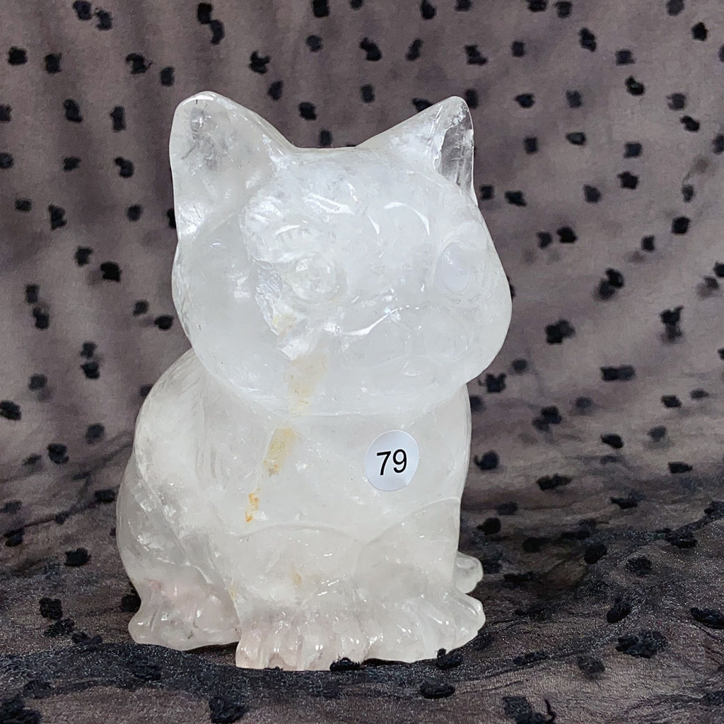 Crystal Cat Carving Animals Statue Reiki Healing Decoration Room Decor Stone Ornaments Crafts