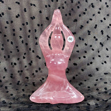 Load image into Gallery viewer, Rose Quartz Yoga Carving Goddess Woman Body Handmade Stone Sculpture Crafts Home Decor