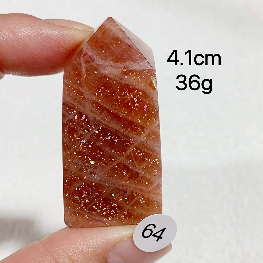 Natural Sunstone Crystal Tower