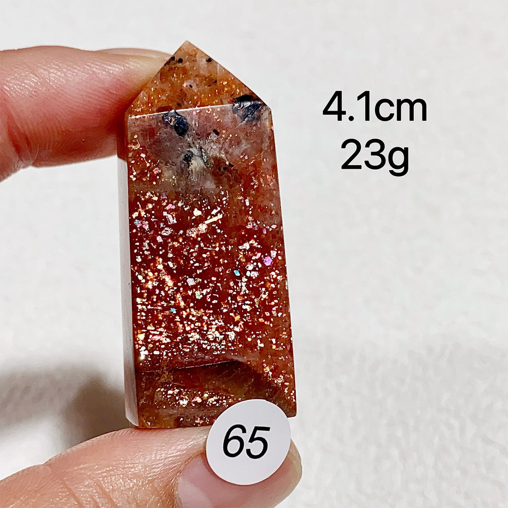 Natural Sunstone Crystal Tower