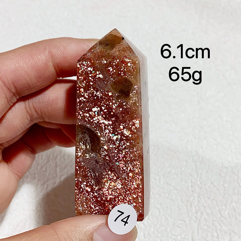 Natural Sunstone Crystal Tower