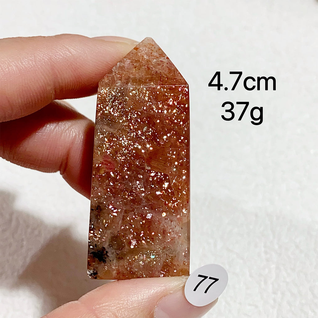 Natural Sunstone Crystal Tower