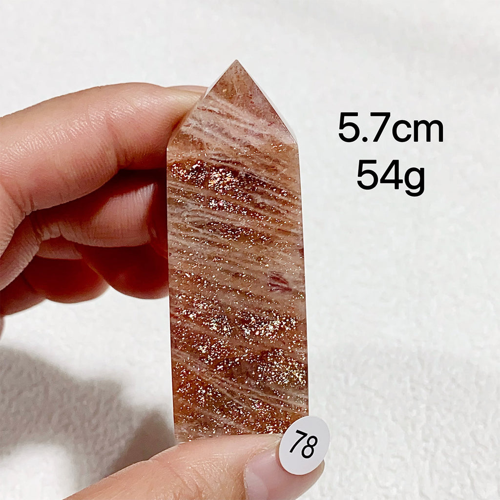 Natural Sunstone Crystal Tower