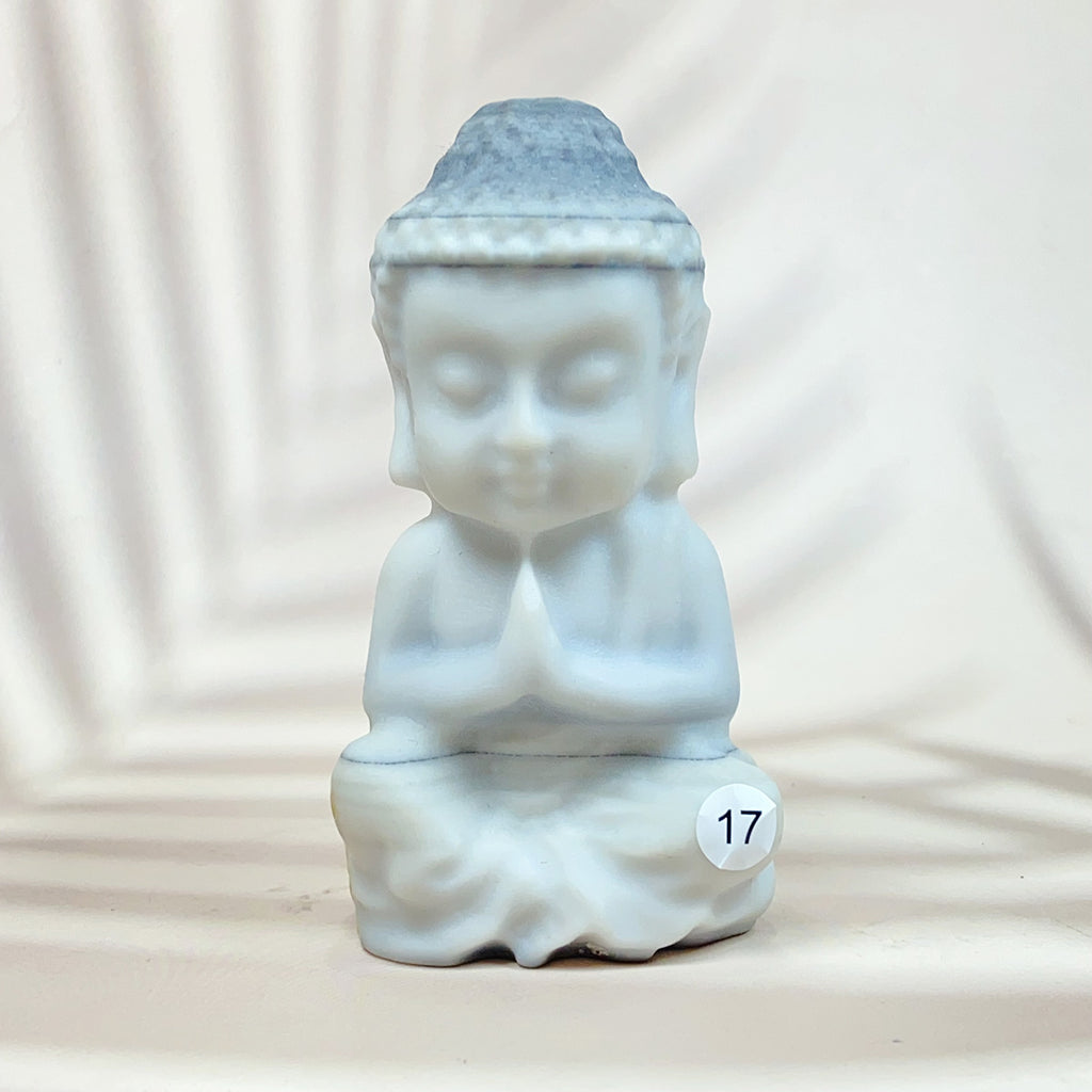 Crystals Baby Buddha Carved Spiritual Introspection Peace Reiki Healing Stone Home Decoration