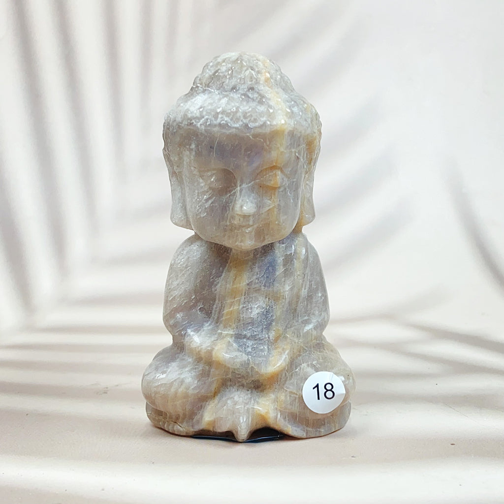 Crystals Baby Buddha Carved Spiritual Introspection Peace Reiki Healing Stone Home Decoration