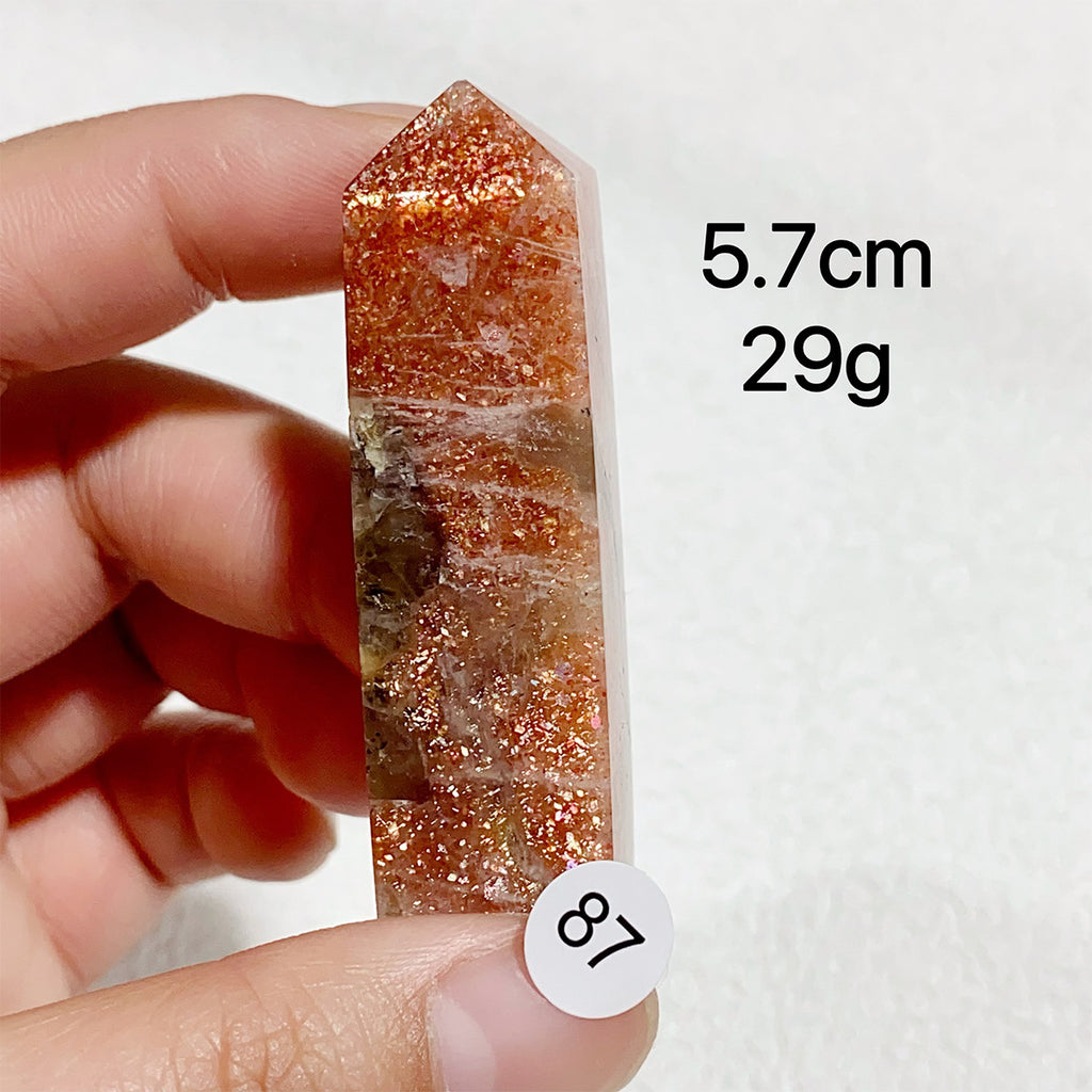 Natural Sunstone Crystal Tower