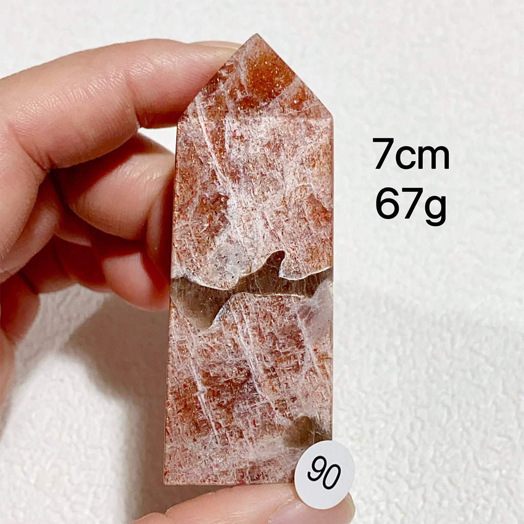 Natural Sunstone Crystal Tower