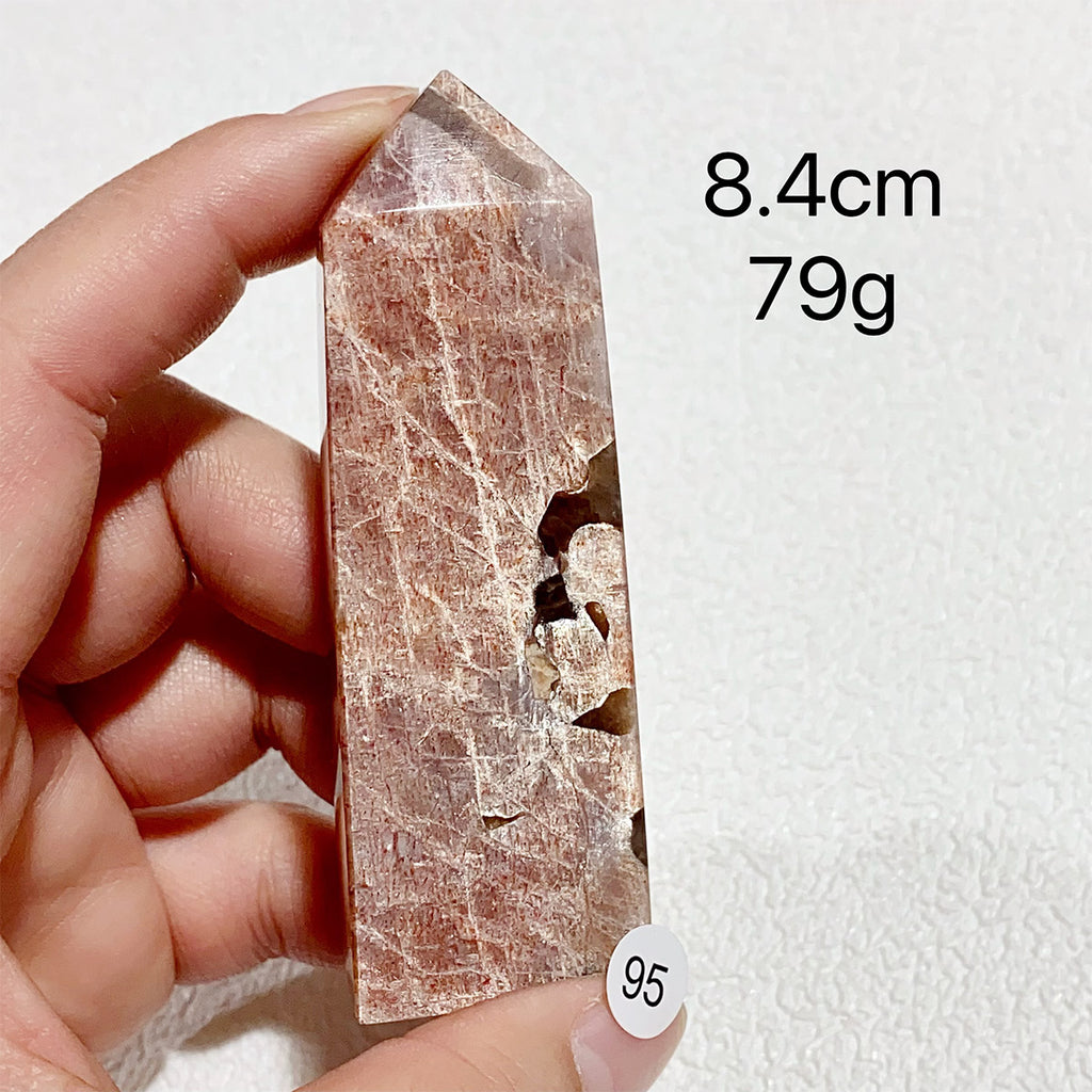 Natural Sunstone Crystal Tower