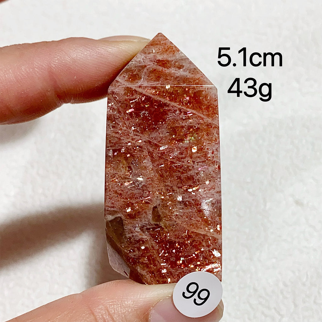 Natural Sunstone Crystal Tower