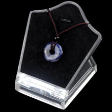 Load image into Gallery viewer, Crystal Carving Peace Buckle Donut Pendant Necklace