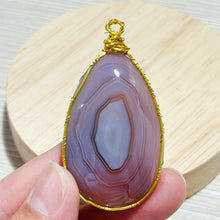 Load image into Gallery viewer, Hand Knitting Pink Carnelian Pendant Diy Crystal Agate Necklace Boys Girls Birthday Gift