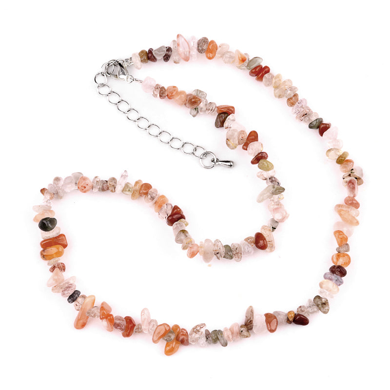 Crystal Chip Irregular Necklace