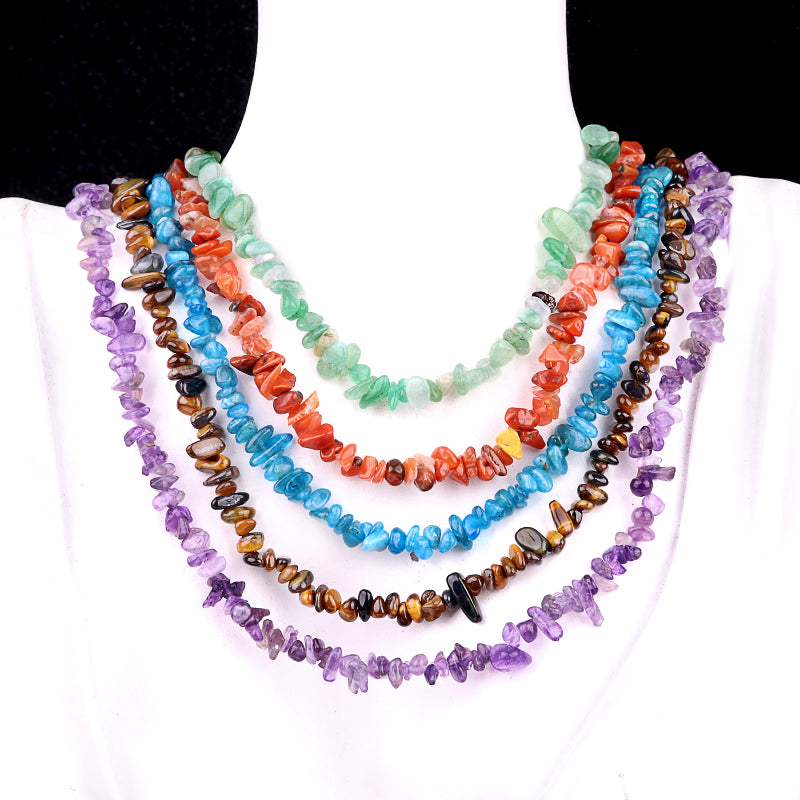 Crystal Chip Irregular Necklace