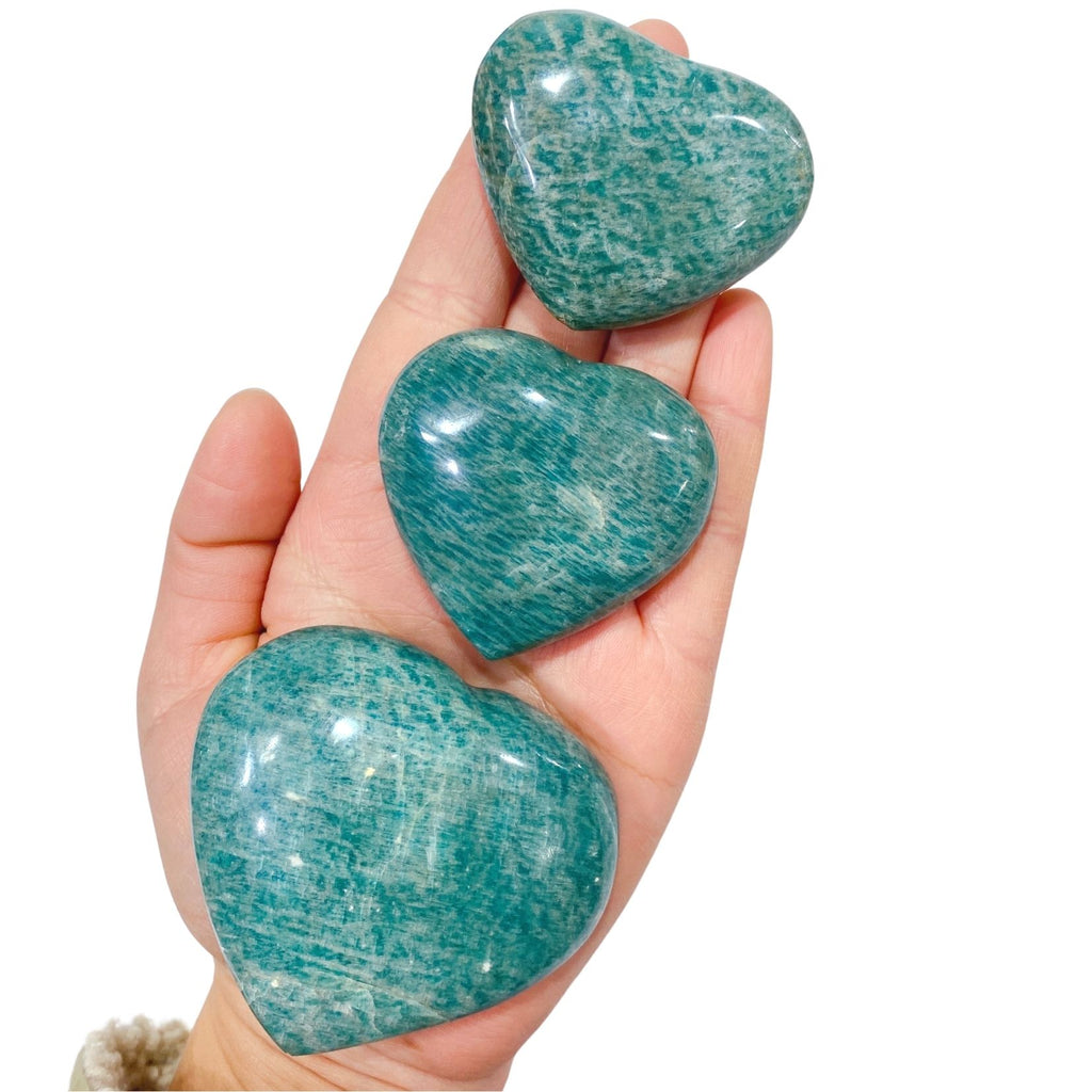 Natural Amazonite Stone Heart