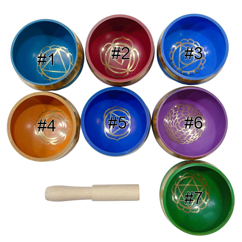 Seven 7 Chakras Singing Bowls