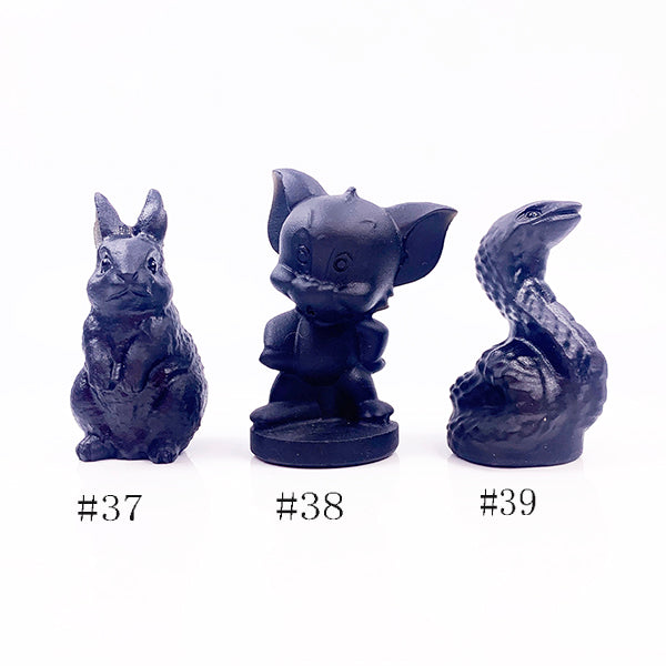 Natural Obsidian Carving Anime Cartoon Character The Office Free From