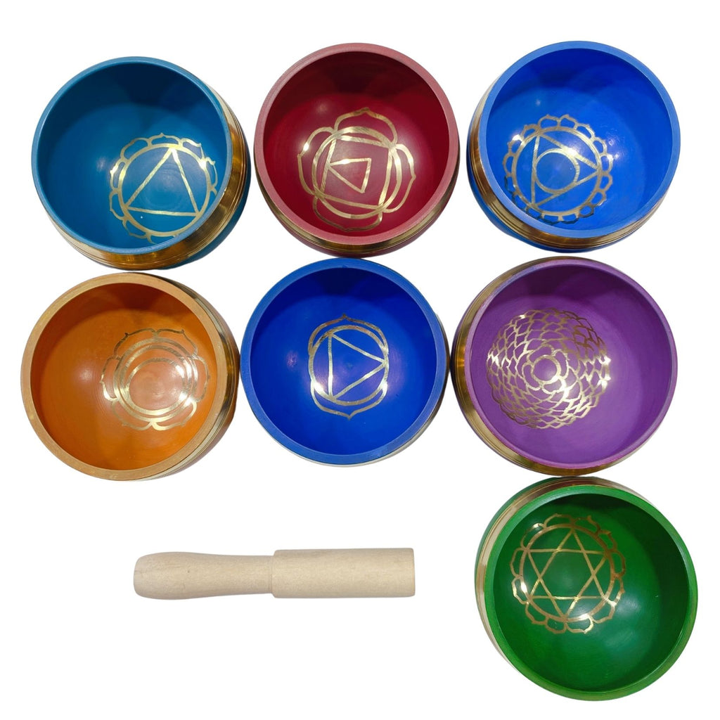 Seven 7 Chakras Singing Bowls