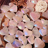 Aura Rose Quartz Heart Mix Size