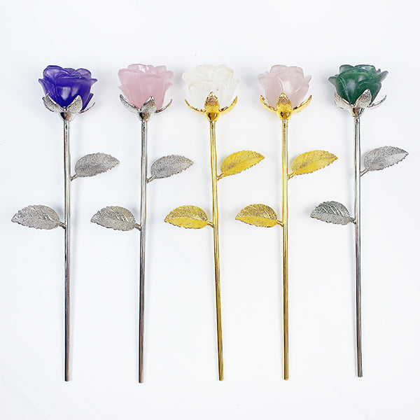 Different Material crystal rose flower