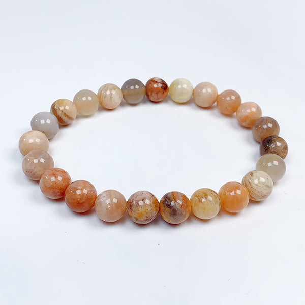 Peach Moonstone Bracelet