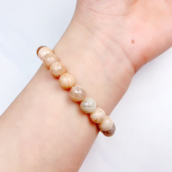 Peach Moonstone Bracelet