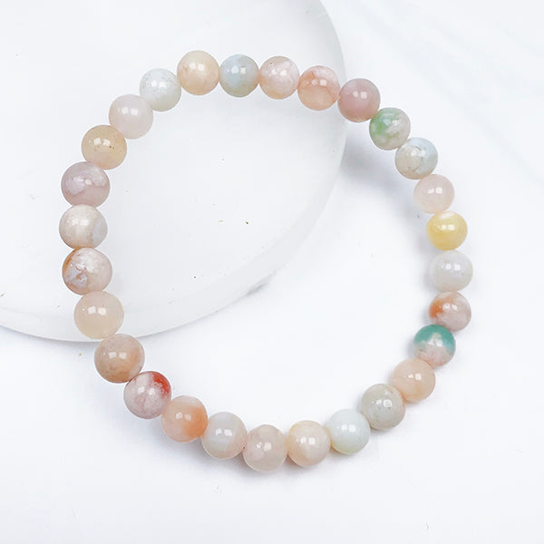 Flower Agate Bracelet