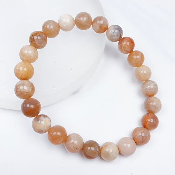 Peach Moonstone Bracelet