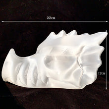 Load image into Gallery viewer, Selenite Dragon Head Carving