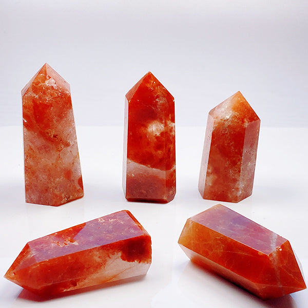 Beautiful Tangerine Quartz Tower/Point