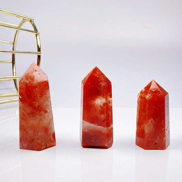 Beautiful Tangerine Quartz Tower/Point