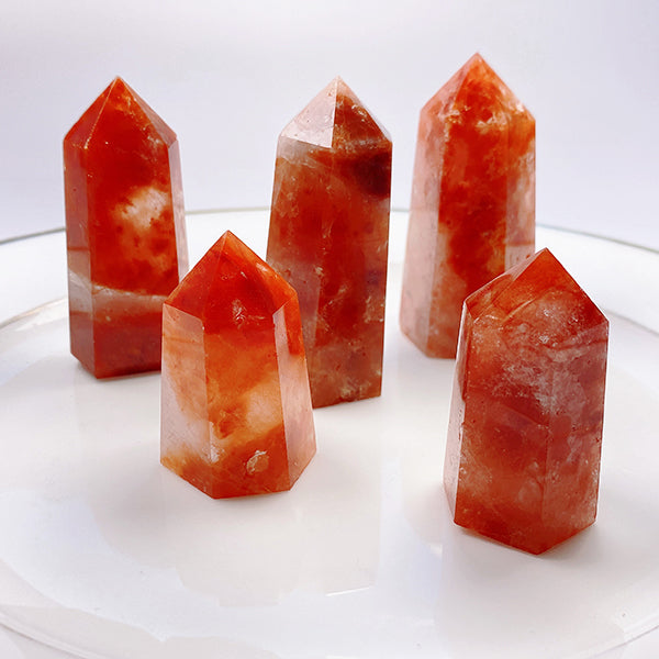 Beautiful Tangerine Quartz Tower/Point