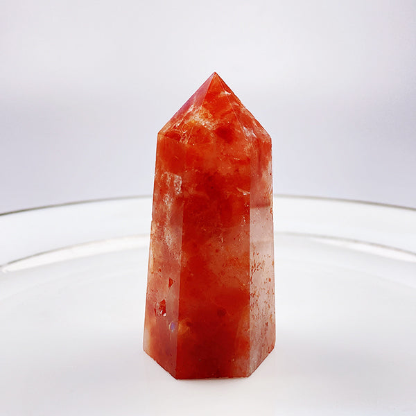 Beautiful Tangerine Quartz Tower/Point