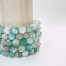 Load image into Gallery viewer, Green Flower Agate Bracelet